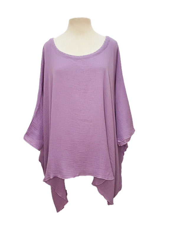 ❤Sandy organic cotton poncho top