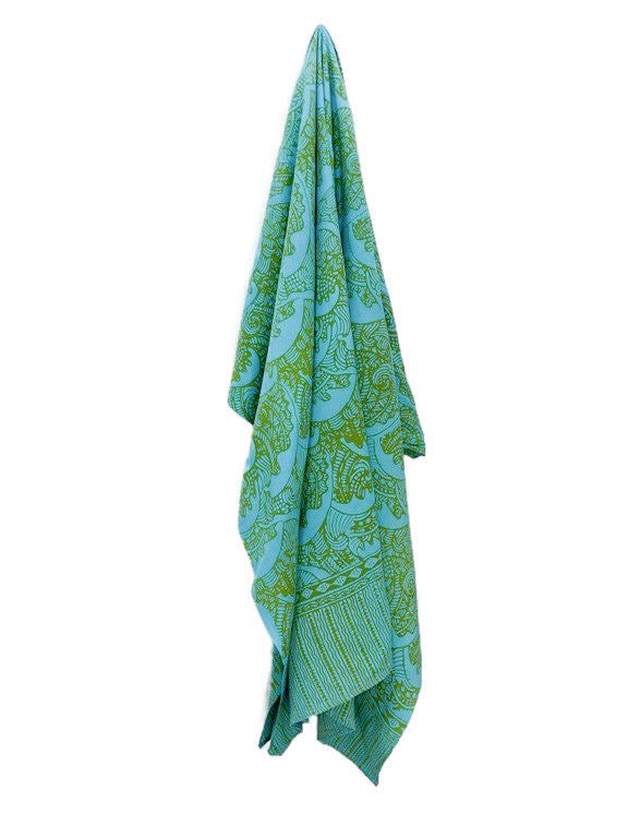 Large batik sarong/ table cloth/ throw 190 x 110cm - various