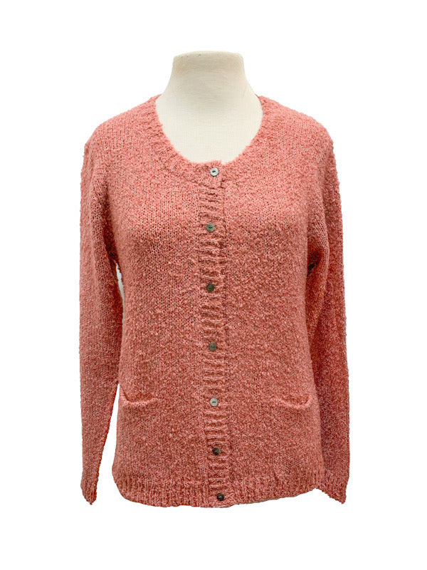 ❤Boucle round neck cardigan - various