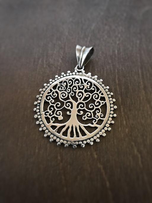 Sterling silver pendant - tree of life