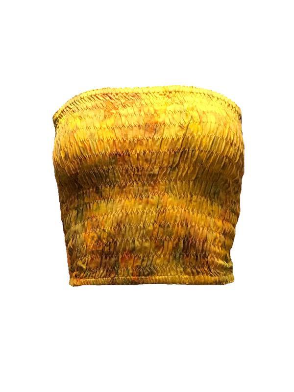 Summer Top - shirred bandeau