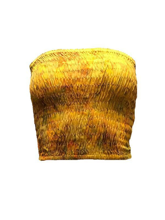 Summer Top - shirred bandeau