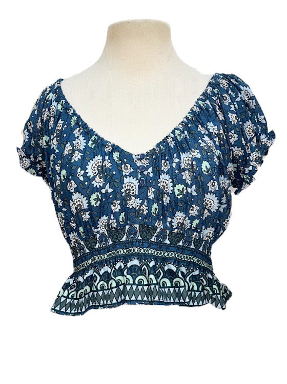 Off the shoulder top with buttons - various