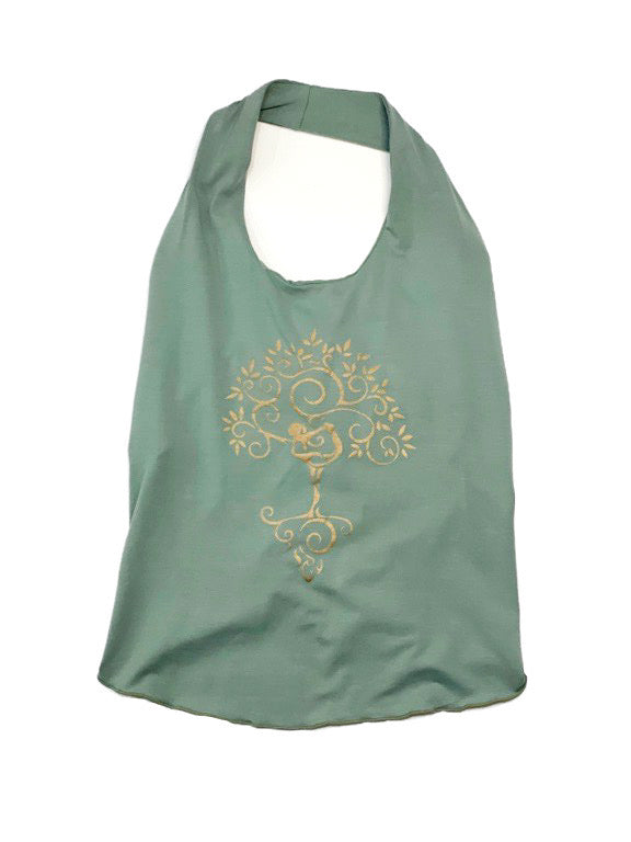Yoga halter top with back lace-up - various colours and prints ST1