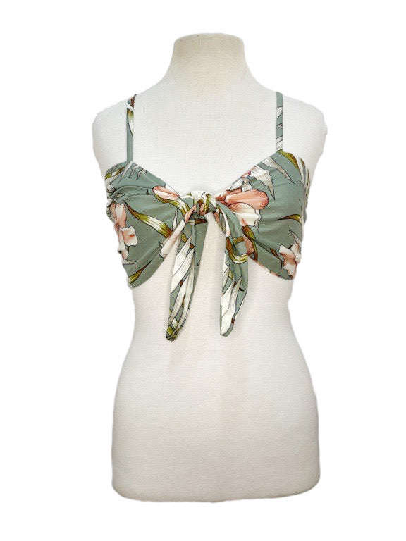 Front tie, adjustable bra top - various