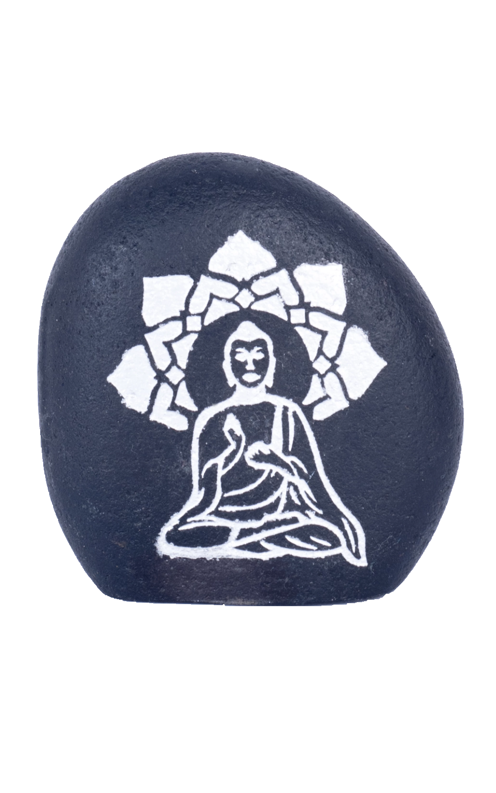 Thai Buddha on Black Riverstone