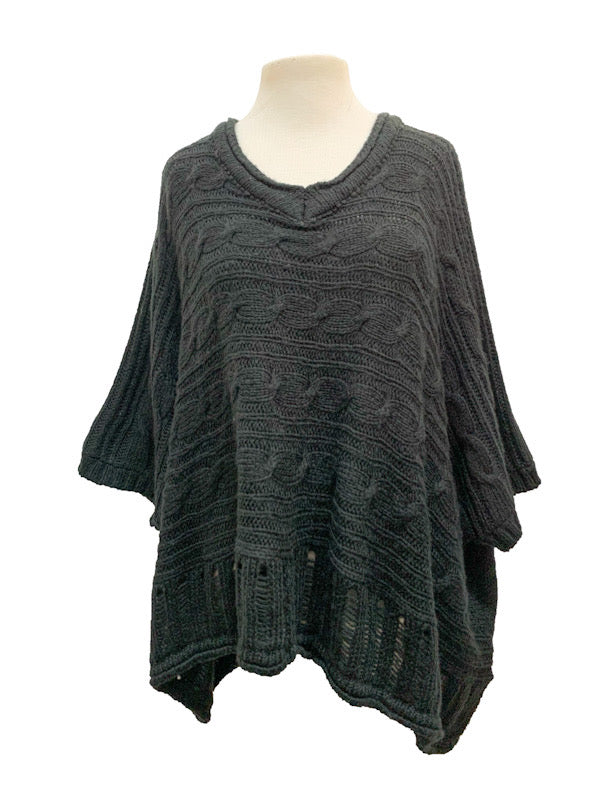 Jumper - boxy v-neck cable - various colours