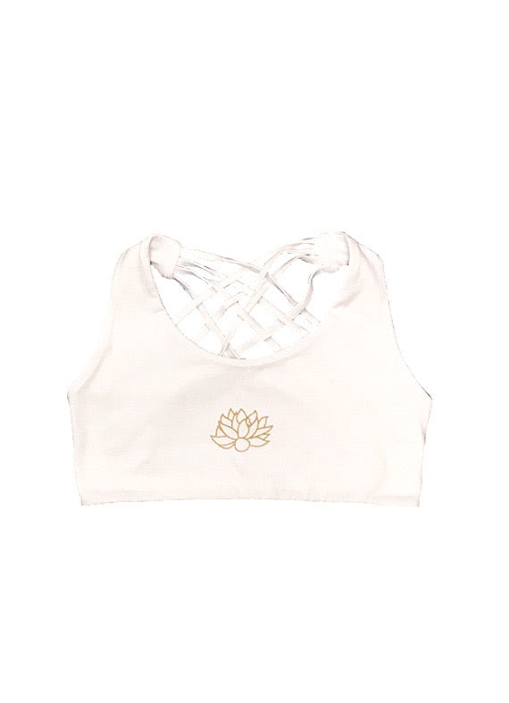 Bralette - Criss-cross multi strap back with print