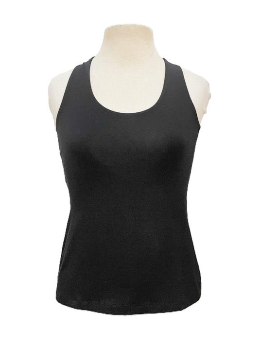 Yoga tank top with criss-cross back detail - various
