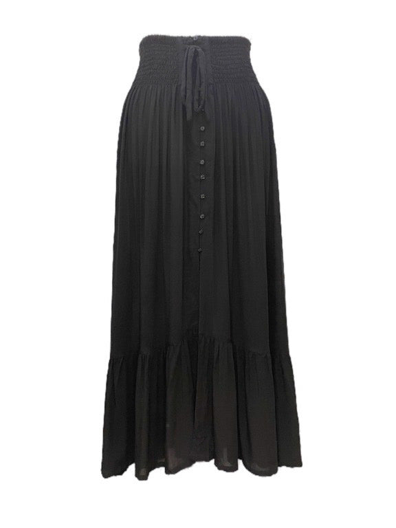 Lorena long skirt with buttons - various