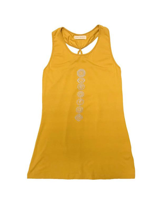 Tank top - twist strap and slit back