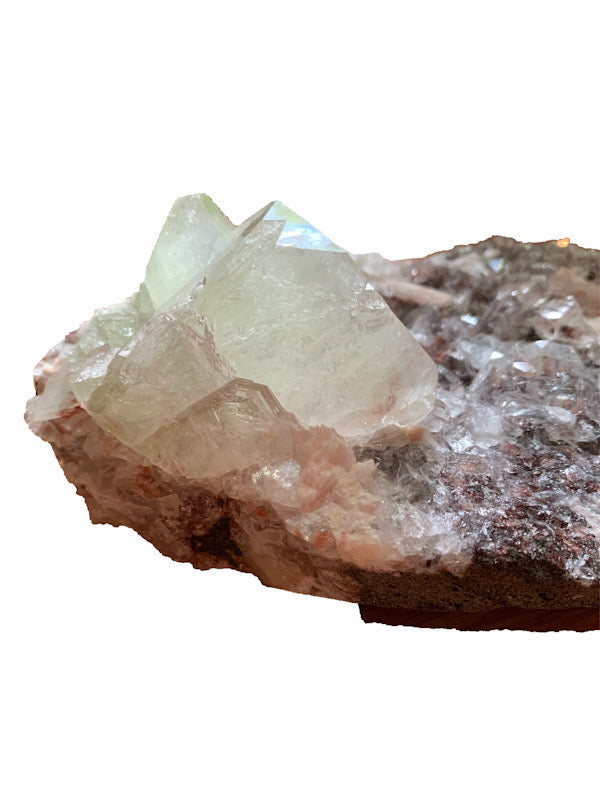 Apophylite green cluster Large crystal