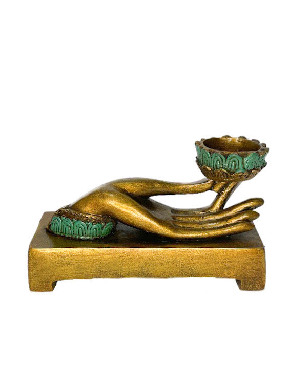 Hand candle holder