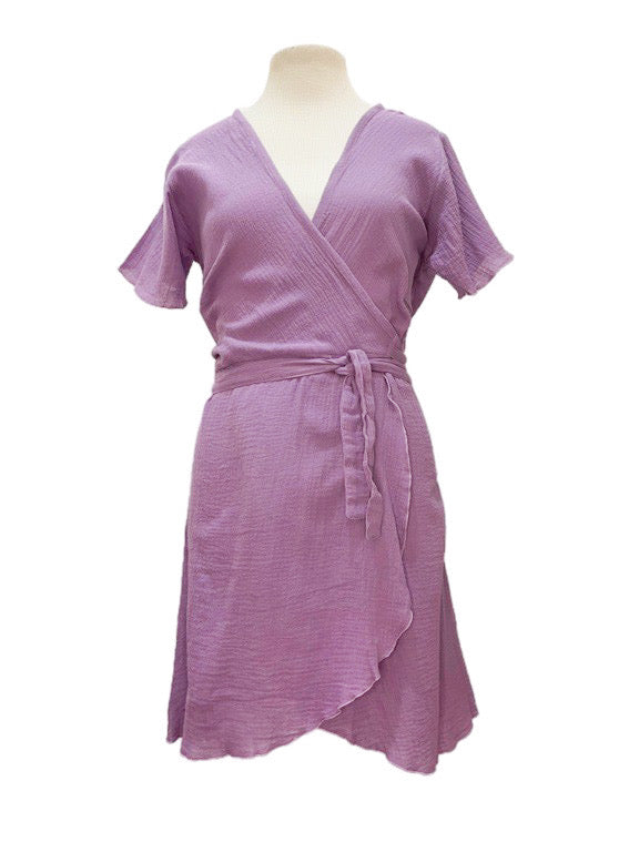 ❤Short wrap dress organic cotton