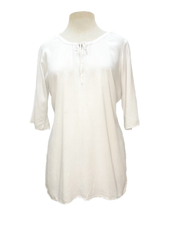 Round neck top with elbow length sleeve 859B