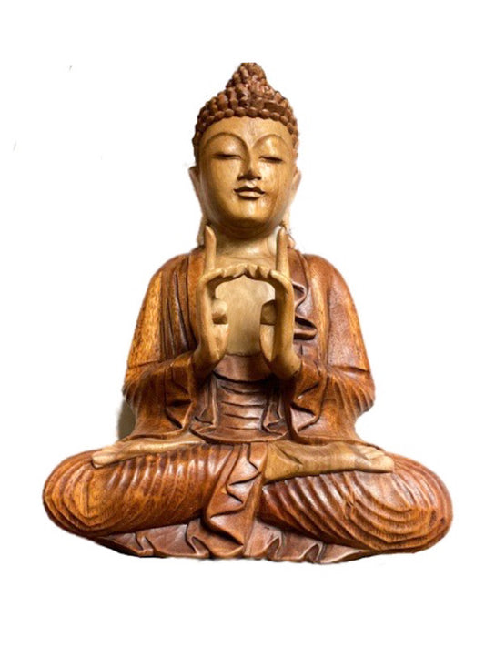 Buddha - wooden hand craved 40cm