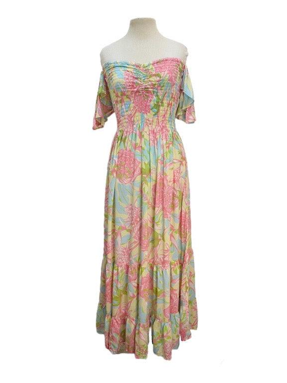 Rylee off the shoulder shirred dress - various