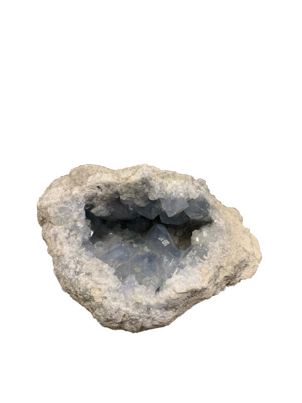 Celestite Cluster - Large Size with Beautiful Blue Crystals