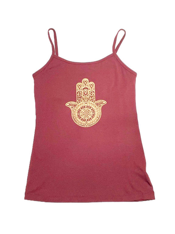 Spaghetti strap top with inner support