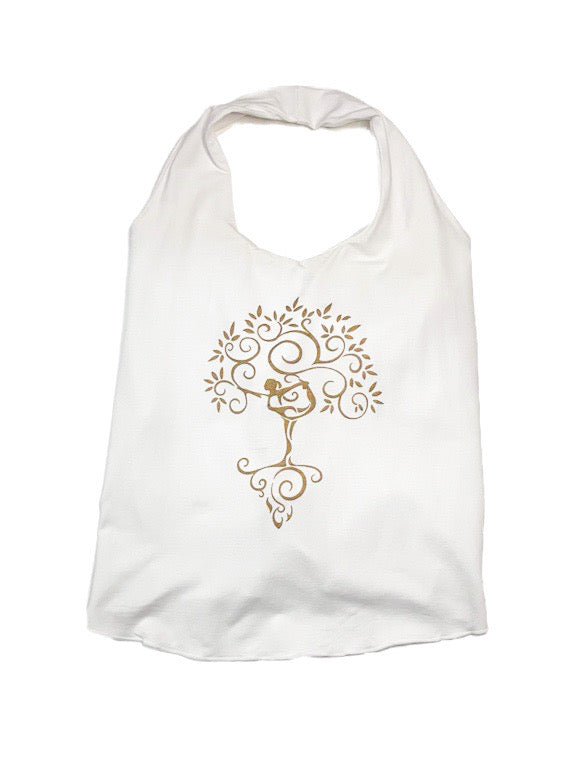 Yoga halter top with back lace-up - various colours and prints ST1