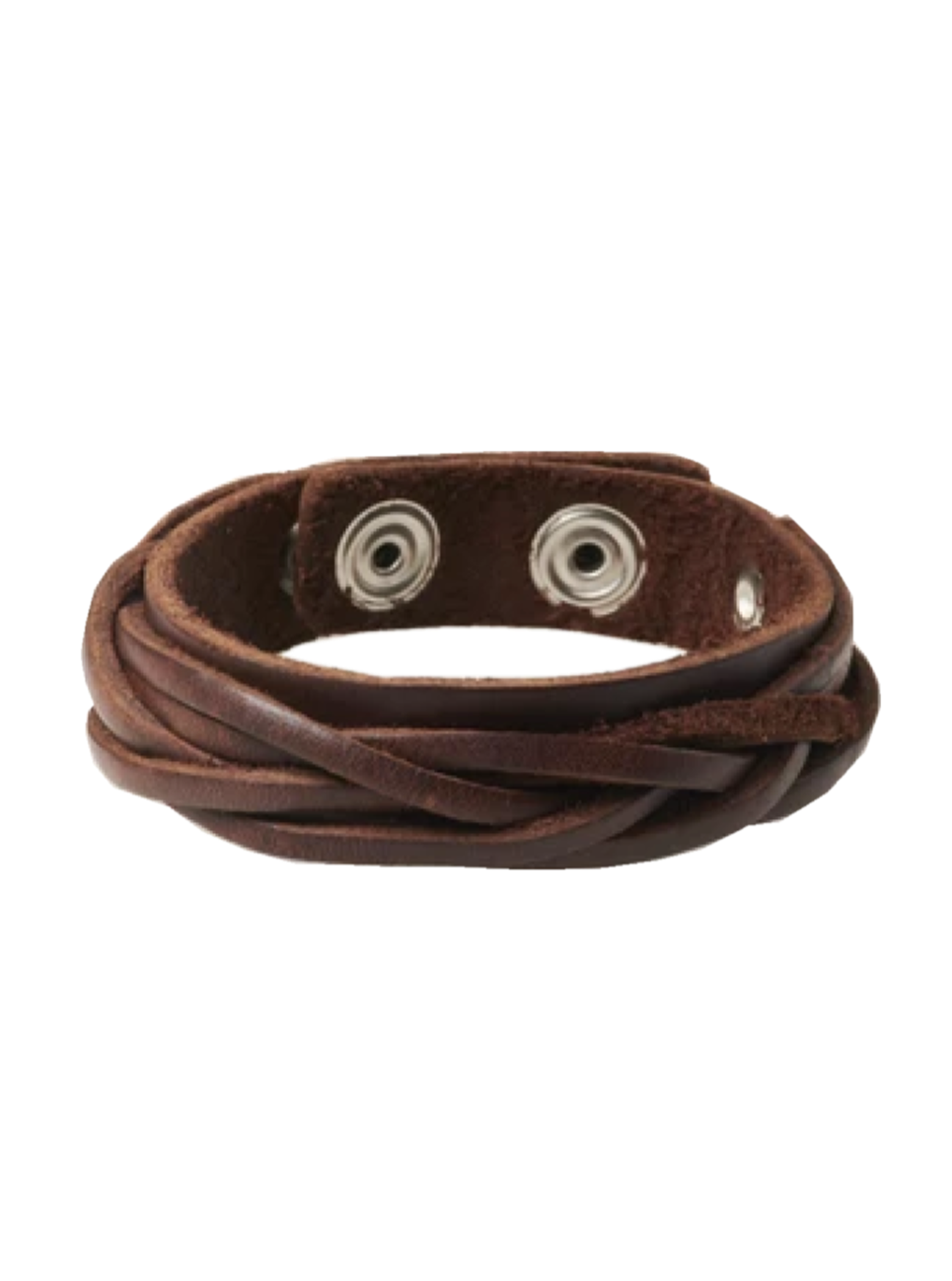 Woven Genuine Leather Bracelet - various colours