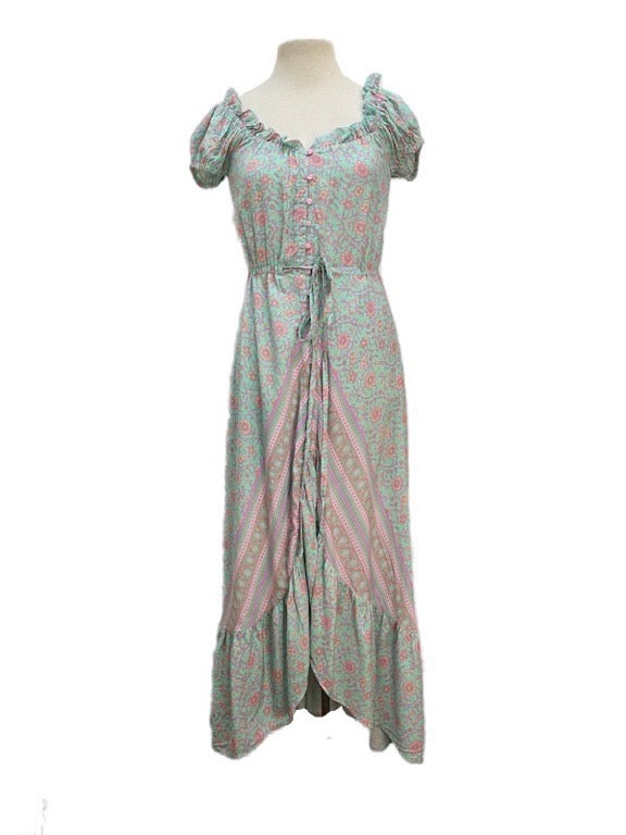 Long Lizzy dress with buttons - various