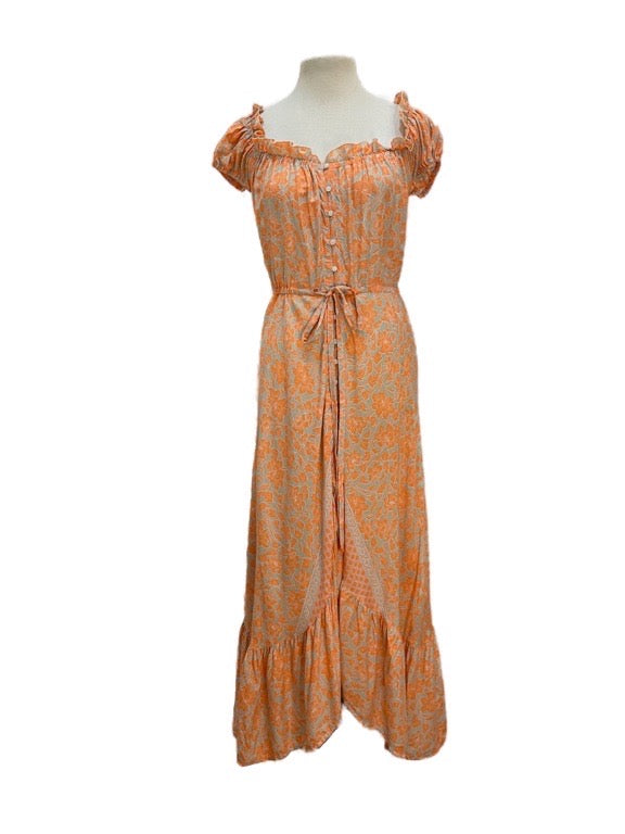 Long Lizzy dress with buttons - various