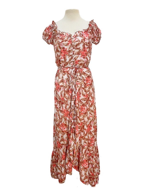 Long Lizzy dress with buttons - various