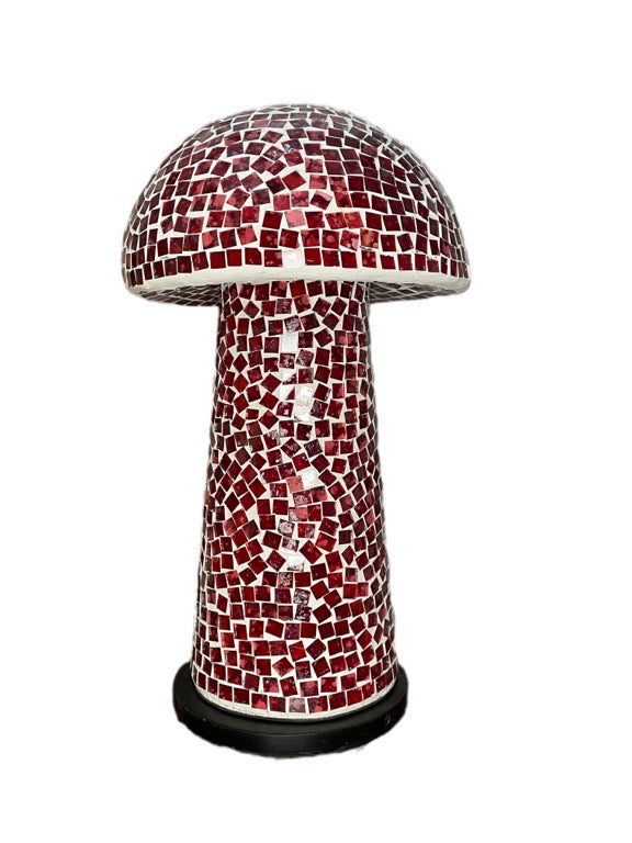 Mushroom mosaic light 35cm - various colours
