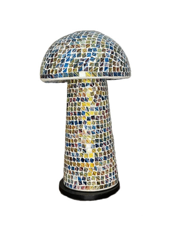 Mushroom mosaic light 35cm - various colours