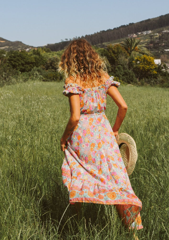 Long Lizzy dress with buttons - various