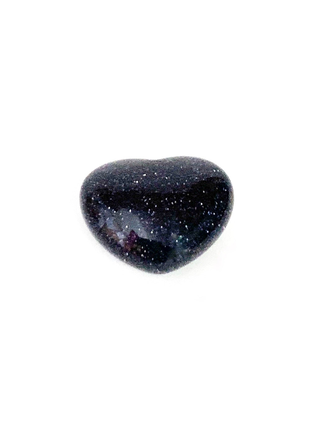 Blue goldstone heart