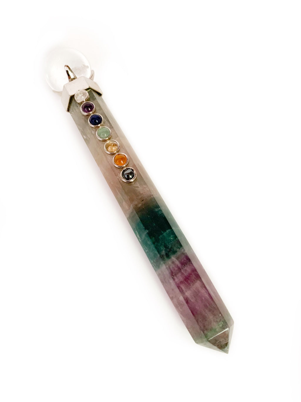 Wand - rainbow fluorite