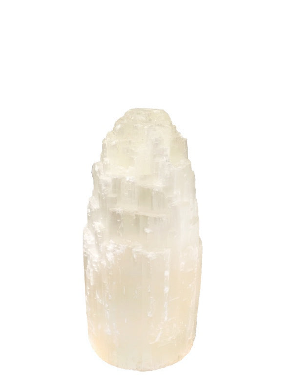 Selenite tower lamp 20cm