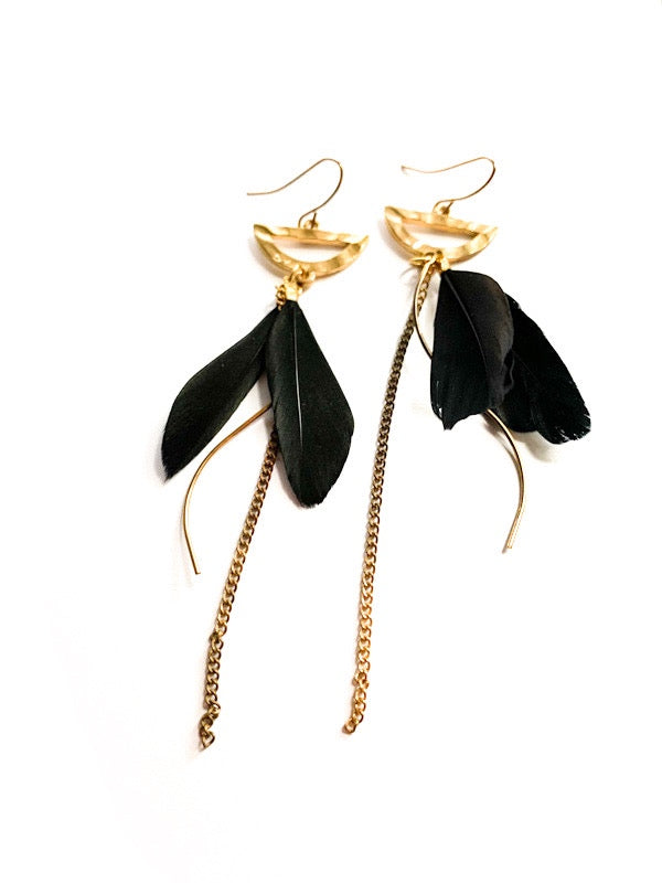 Feather earrings