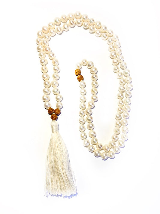 Salt water pearl mala - 6mm