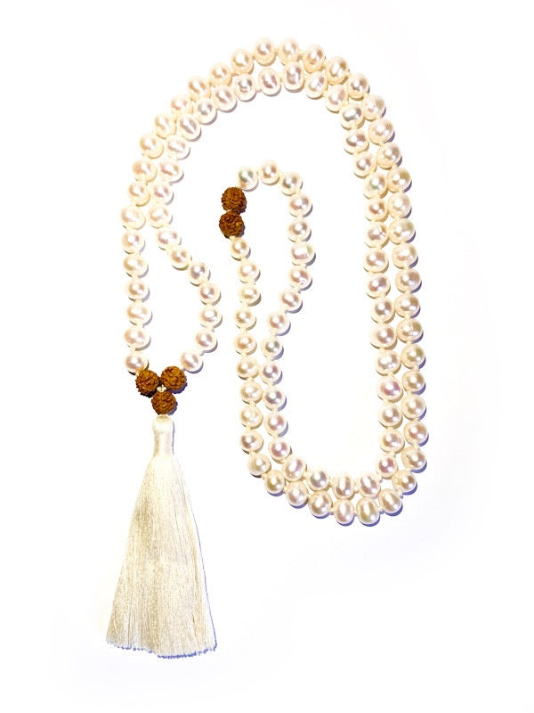 Salt water pearl mala - 8mm