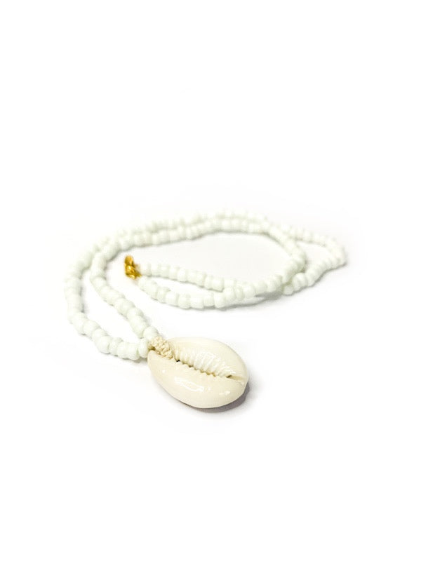 Cowry shell necklace - various colours