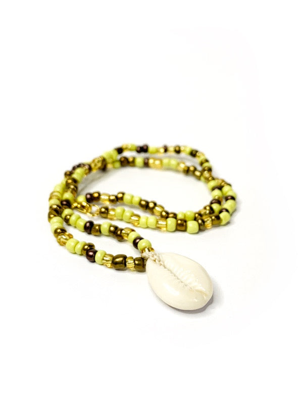 Cowry shell necklace - various colours