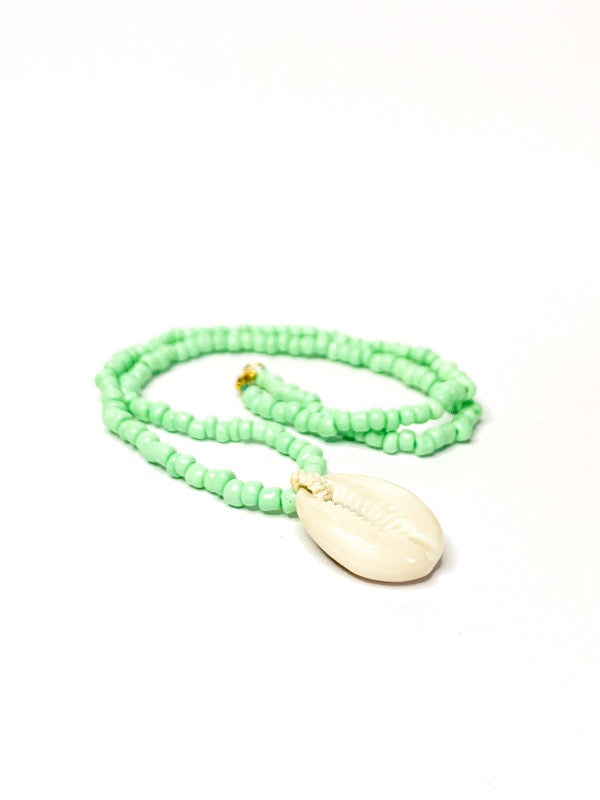Cowry shell necklace - various colours