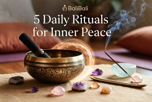 5 Daily Rituals for Inner Peace with Tibetan Singing Bowls & Crystals