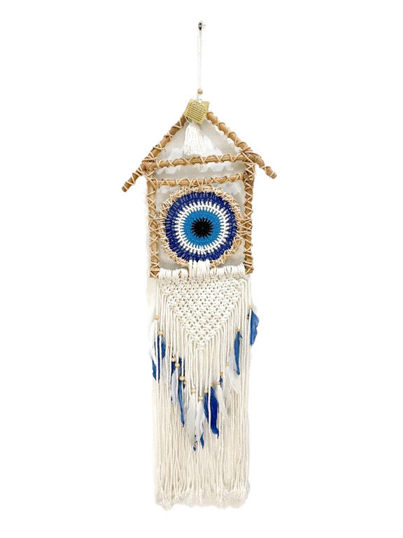 Macrame house dreamcatcher - width 30cm - various colours