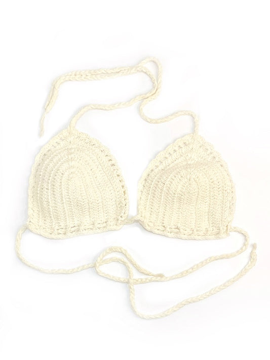 Triangle crochet basic bikini top