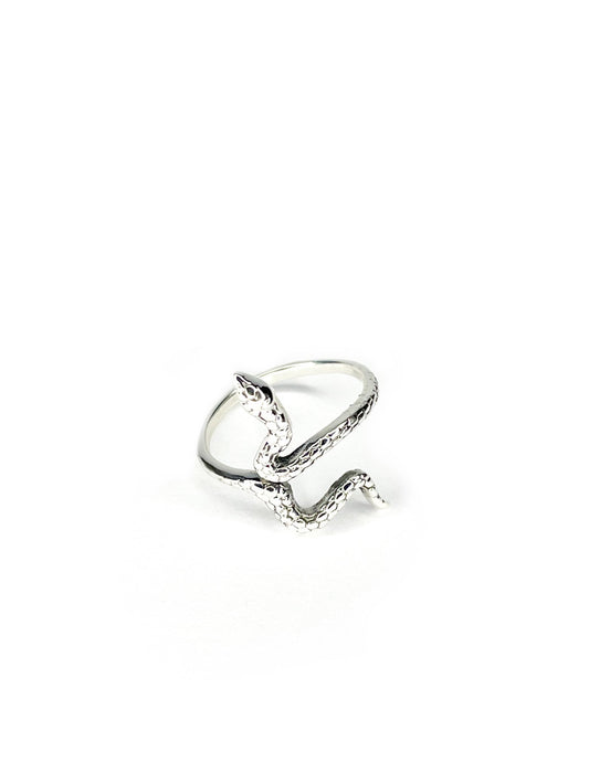 Silver snake ring