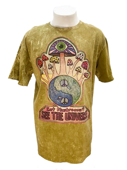 "See the universe" cotton tee shirt - XXL 62cm 1/2 chest