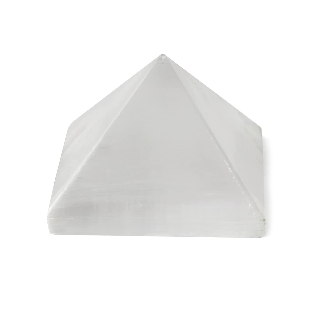 Selenite smooth pyramid 4,5cm