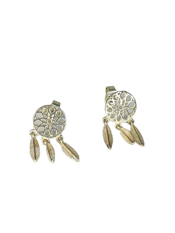 Silver stud earrings - various designs