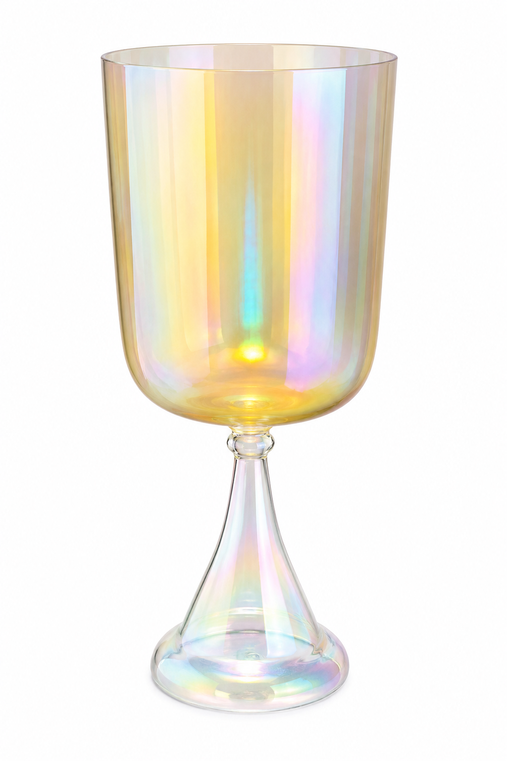 Golden Aura Crystal Singing Chalice D4 | 440 Hz