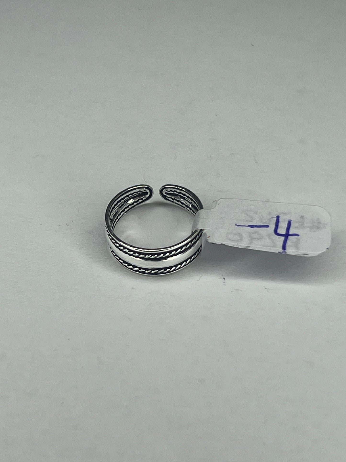 Silver toe rings-various patterns