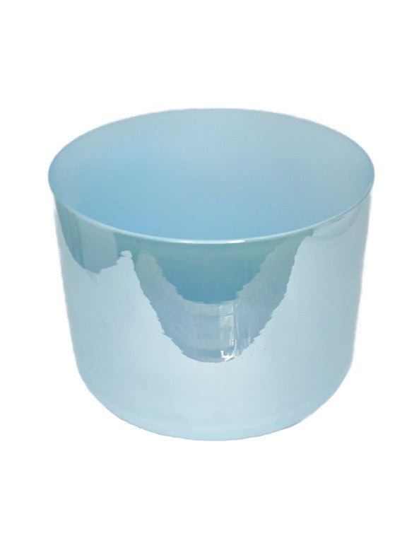 Crystal singing bowl G note - Blue